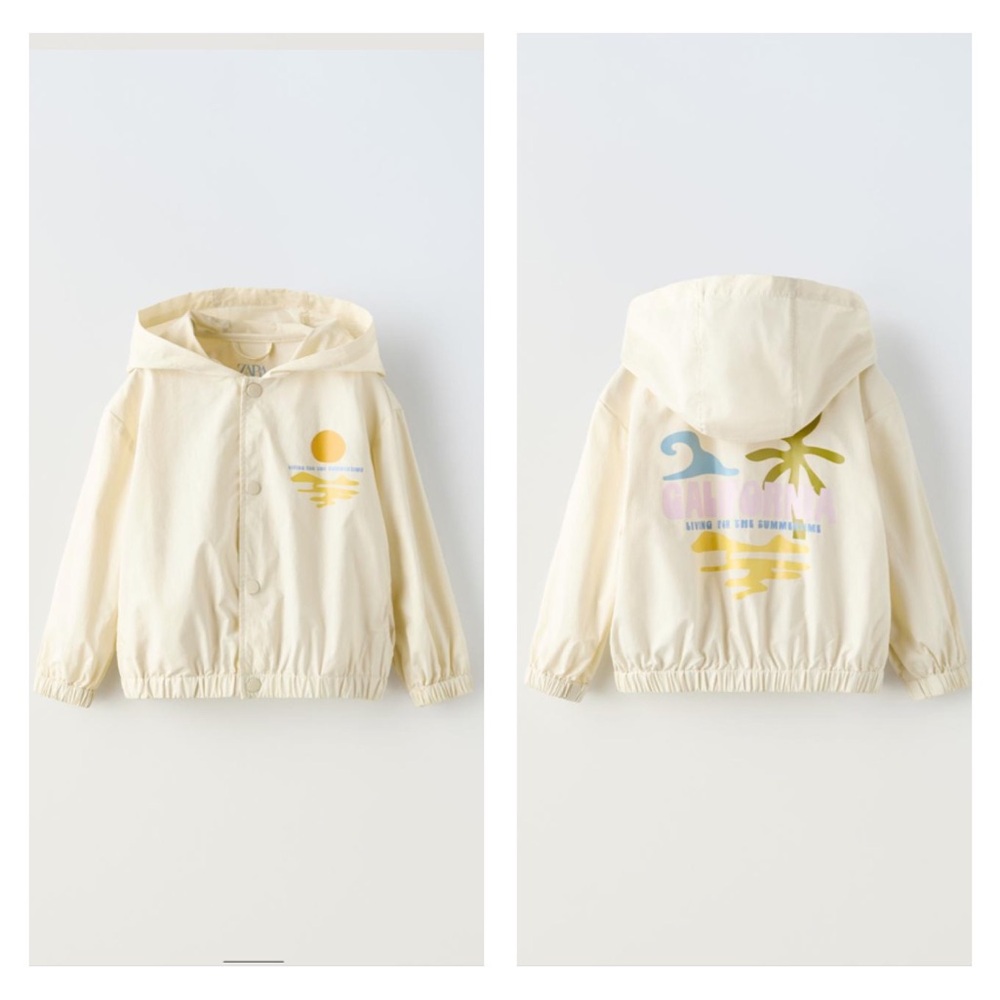 NWT Zara organic cotton printed jacket 4Y (3-4Y)